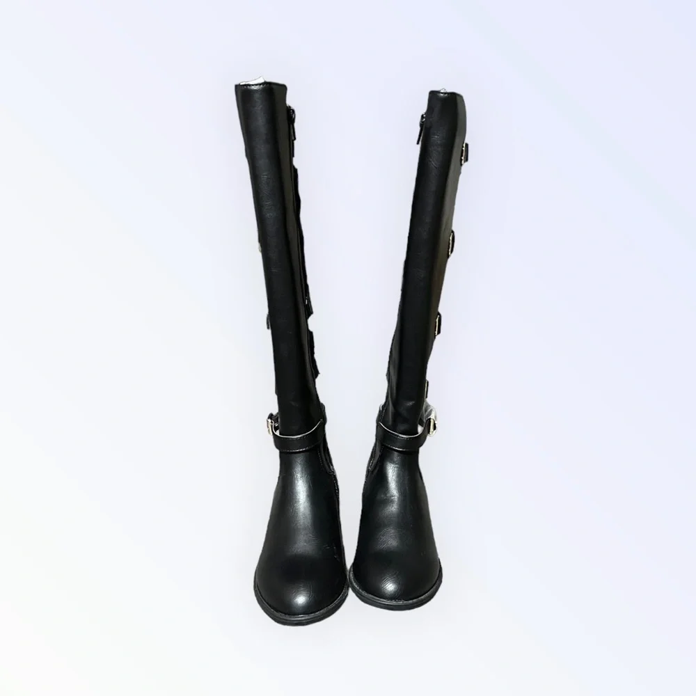 🌻 NEW w/Box Thalia Sodi Veronika Black Over The Knee Riding Boots Size 6.5